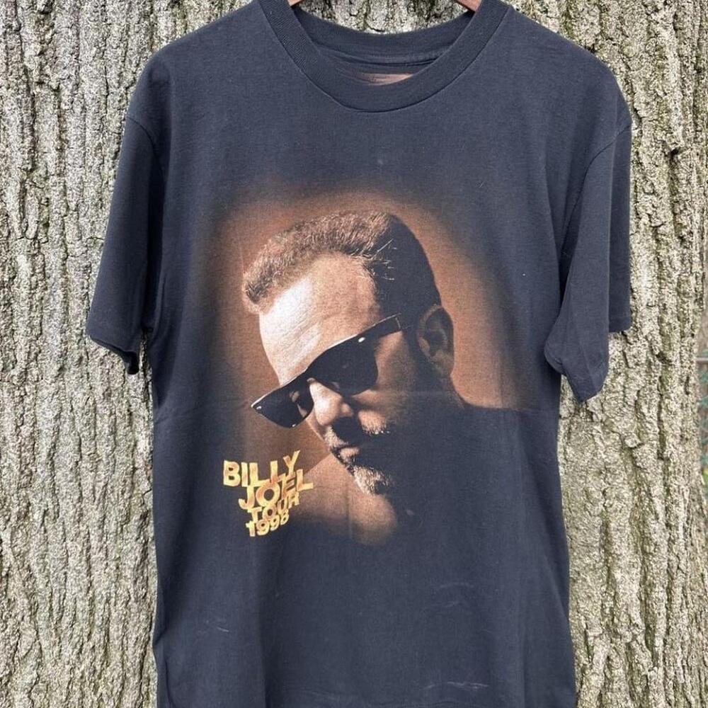 Black Billy Joel Tour 1998 T Shirt Size Xl